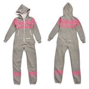 Polar Piece Arctic Print Jumpsuit Sz XXS Unisex Cabin Ski-lodge Lounge Cozy Warm